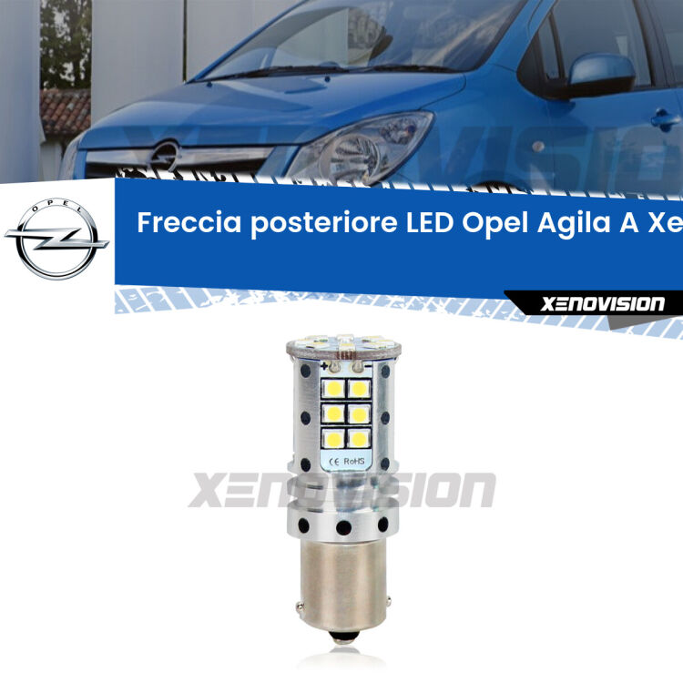 0 Freccia posteriore LED Opel Agila A: Xenovision Arrow P21W <strong>LED </strong><strong>P21W</strong><strong> p</strong><strong><strong>e</strong>r freccia posteriore Opel Agila A</strong>. 8x volte più luce, No Hyperflash, dimensioni compatte. Qualità Massima.