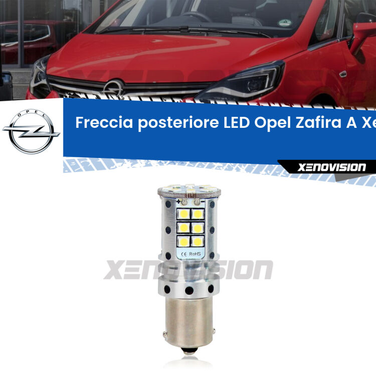 0 Freccia posteriore LED Opel Zafira A: Xenovision Arrow P21W <strong>LED </strong><strong>P21W</strong><strong> p</strong><strong><strong>e</strong>r freccia posteriore Opel Zafira A</strong>. 8x volte più luce, No Hyperflash, dimensioni compatte. Qualità Massima.