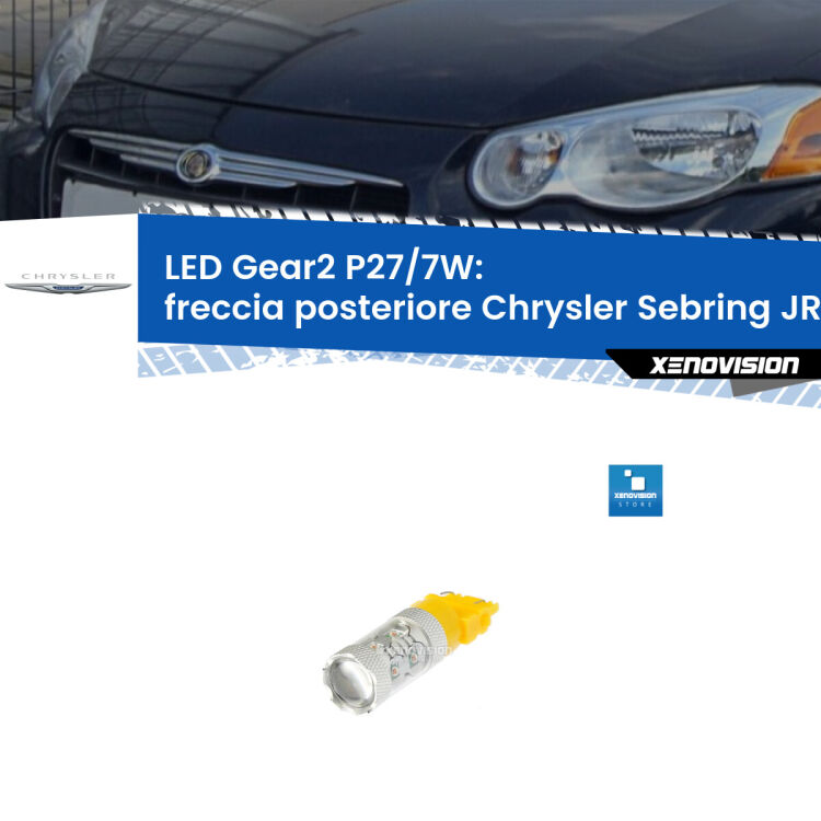 <strong>Freccia posteriore LED per Chrysler Sebring</strong> JR 2001 - 2007. Lampada <strong>P27/7W</strong> non canbus.