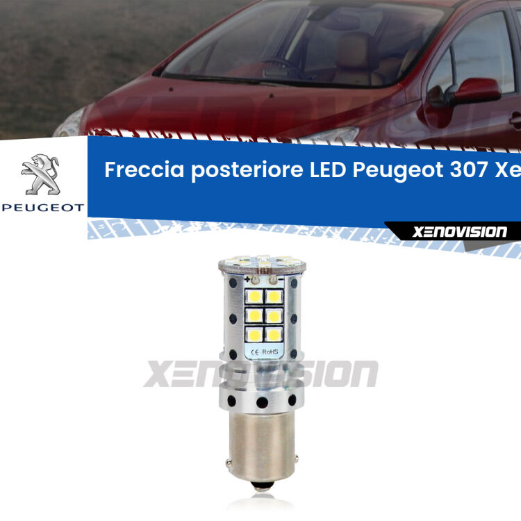 0 Freccia posteriore LED Peugeot 307: Xenovision Arrow P21W <strong>LED </strong><strong>P21W</strong><strong> p</strong><strong><strong>e</strong>r freccia posteriore Peugeot 307</strong>. 8x volte più luce, No Hyperflash, dimensioni compatte. Qualità Massima.