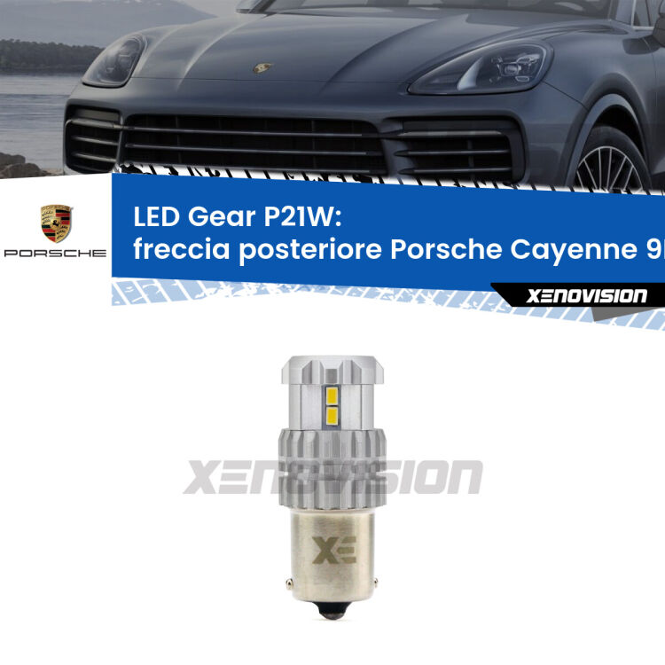 <strong>LED P21W per </strong><strong>Freccia posteriore Porsche Cayenne (9PA) 2002 - 2010</strong><strong>. </strong>Richiede resistenze per eliminare lampeggio rapido, 3x più luce, compatta. Top Quality.

<strong>Freccia posteriore LED per Porsche Cayenne</strong> 9PA 2002 - 2010. Lampada <strong>P21W</strong>. Usa delle resistenze per eliminare lampeggio rapido.