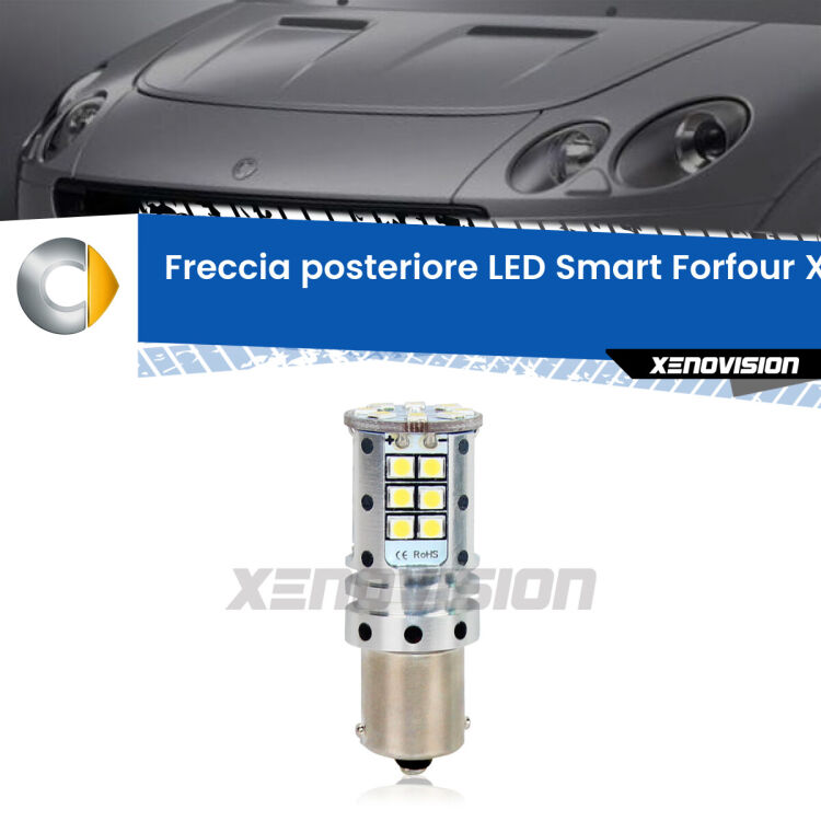 0 Freccia posteriore LED Smart Forfour: Xenovision Arrow P21W <strong>LED </strong><strong>P21W</strong><strong> p</strong><strong><strong>e</strong>r freccia posteriore Smart Forfour</strong>. 8x volte più luce, No Hyperflash, dimensioni compatte. Qualità Massima.