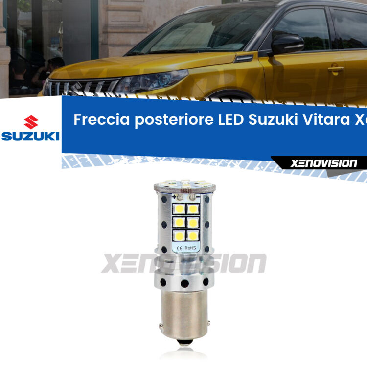 0 Freccia posteriore LED Suzuki Vitara: Xenovision Arrow P21W <strong>LED </strong><strong>P21W</strong><strong> p</strong><strong><strong>e</strong>r freccia posteriore Suzuki Vitara</strong>. 8x volte più luce, No Hyperflash, dimensioni compatte. Qualità Massima.