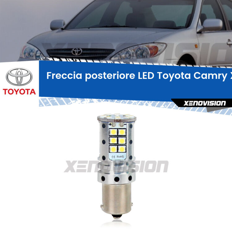 0 Freccia posteriore LED Toyota Camry: Xenovision Arrow P21W <strong>LED </strong><strong>P21W</strong><strong> p</strong><strong><strong>e</strong>r freccia posteriore Toyota Camry</strong>. 8x volte più luce, No Hyperflash, dimensioni compatte. Qualità Massima.
