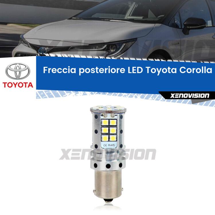0 Freccia posteriore LED Toyota Corolla: Xenovision Arrow P21W <strong>LED </strong><strong>P21W</strong><strong> p</strong><strong><strong>e</strong>r freccia posteriore Toyota Corolla</strong>. 8x volte più luce, No Hyperflash, dimensioni compatte. Qualità Massima.