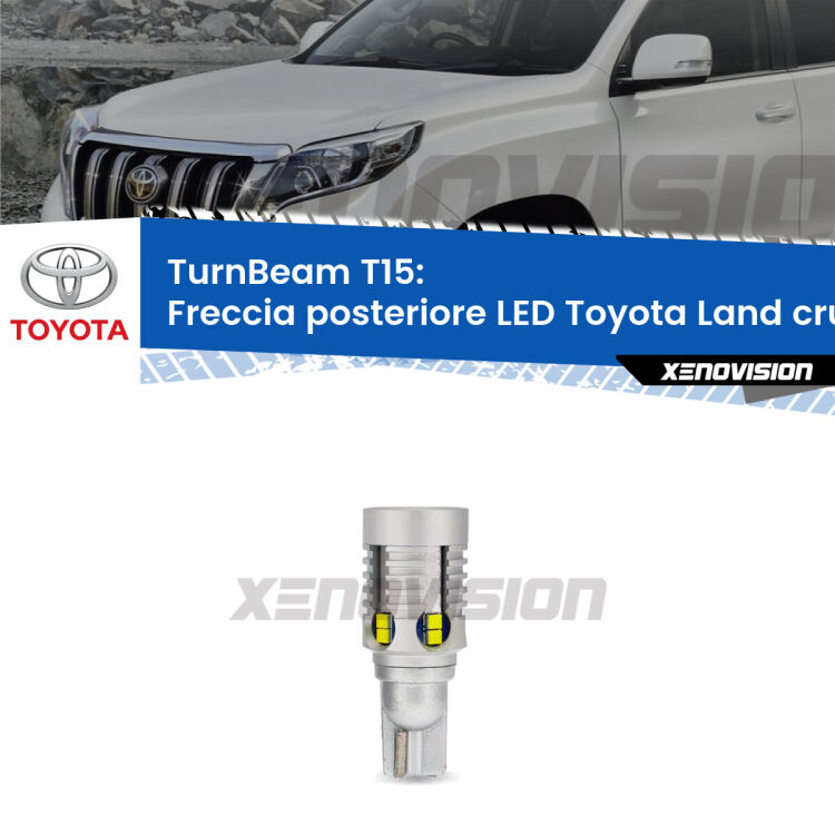 <strong>LED freccia posteriore Toyota Land cruiser 200 </strong>J200. Una lampada LED T15 per Frecce, ottima resa in ogni direzione, Qualità Massima.