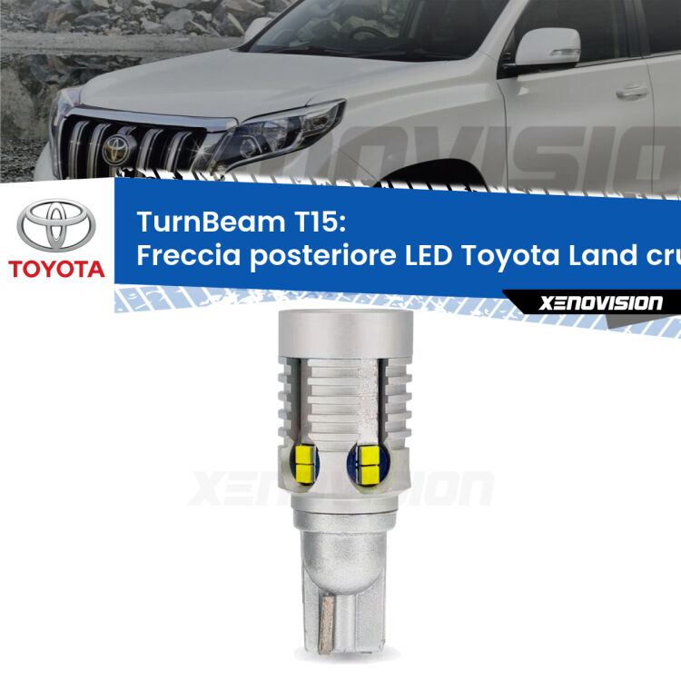 0 Freccia posteriore LED Toyota Land cruiser J200: XE TurnBeam T15 <strong>LED freccia posteriore Toyota Land cruiser </strong>J200. Una lampada LED T15 per Frecce, ottima resa in ogni direzione, Qualità Massima.