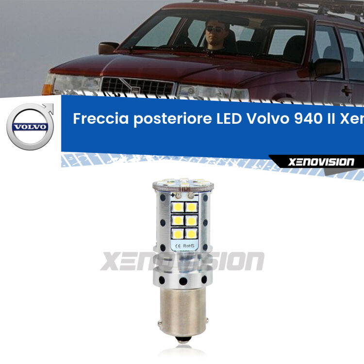 0 Freccia posteriore LED Volvo 940 II: Xenovision Arrow P21W <strong>LED </strong><strong>P21W</strong><strong> p</strong><strong><strong>e</strong>r freccia posteriore Volvo 940 II</strong>. 8x volte più luce, No Hyperflash, dimensioni compatte. Qualità Massima.