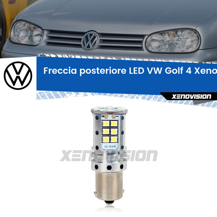 0 Freccia posteriore LED VW Golf 4: Xenovision Arrow P21W <strong>LED </strong><strong>P21W</strong><strong> p</strong><strong><strong>e</strong>r freccia posteriore VW Golf 4</strong>. 8x volte più luce, No Hyperflash, dimensioni compatte. Qualità Massima.