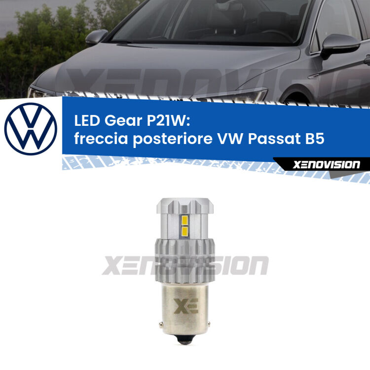 <strong>LED P21W per </strong><strong>Freccia posteriore VW Passat (B5) 1996 - 2000</strong><strong>. </strong>Richiede resistenze per eliminare lampeggio rapido, 3x più luce, compatta. Top Quality.

<strong>Freccia posteriore LED per VW Passat</strong> B5 1996 - 2000. Lampada <strong>P21W</strong>. Usa delle resistenze per eliminare lampeggio rapido.
