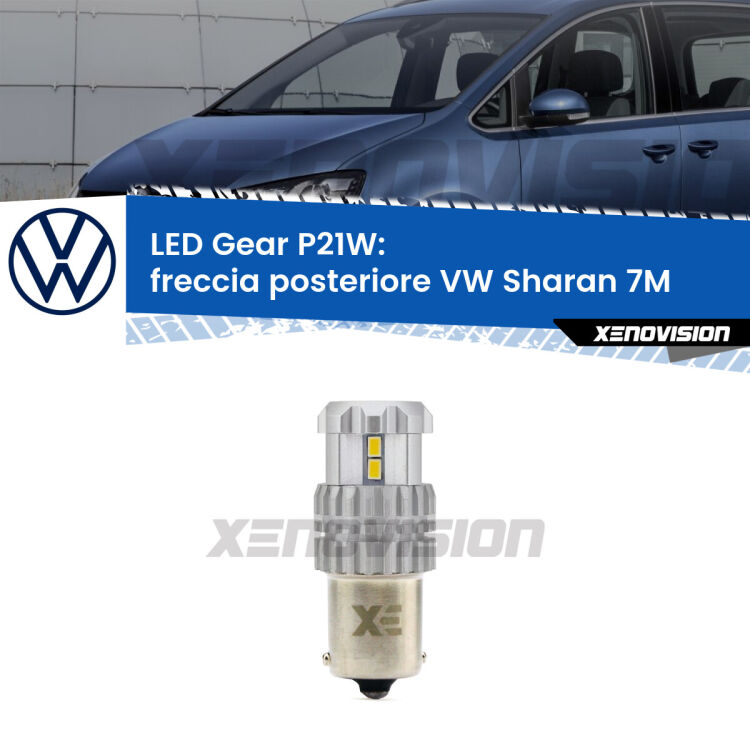 <strong>LED P21W per </strong><strong>Freccia posteriore VW Sharan (7M) faro giallo</strong><strong>. </strong>Richiede resistenze per eliminare lampeggio rapido, 3x più luce, compatta. Top Quality.

<strong>Freccia posteriore LED per VW Sharan</strong> 7M faro giallo. Lampada <strong>P21W</strong>. Usa delle resistenze per eliminare lampeggio rapido.
