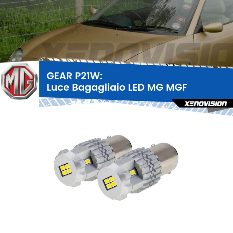 <strong>LED </strong><strong>Luce Bagagliaio MG MGF  1995 - 2002</strong> . Due lampade LED P21W effetto Stealth, ottima resa in ogni direzione, Qualità Massima.