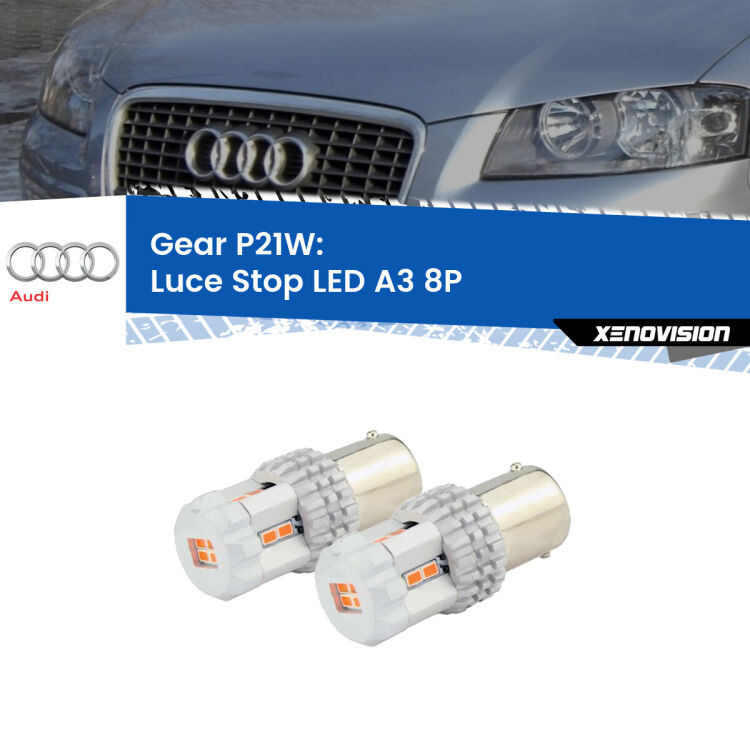 0 GEAR P21W: luce stop LED Audi A3 (8P) 2003-2012 <p>Coppia <strong>LED P21W Rossi per </strong><strong>luce Stop</strong> <strong>Audi</strong> <strong>A3 </strong>(8P) 2003 - 2012: ultracompatti, illuminazione a 360 gradi e Canbus. Qualità Massima.</p>
<div> </div>