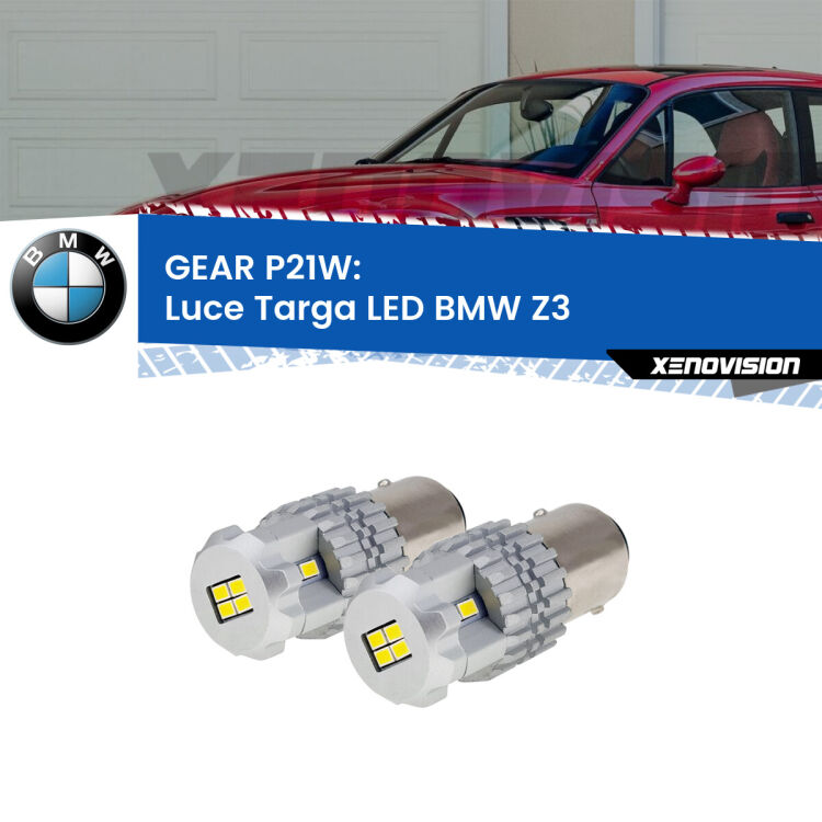 <strong>LED </strong><strong>Luce Targa BMW Z3  1997 - 2003</strong> . Due lampade LED P21W effetto Stealth, ottima resa in ogni direzione, Qualità Massima.