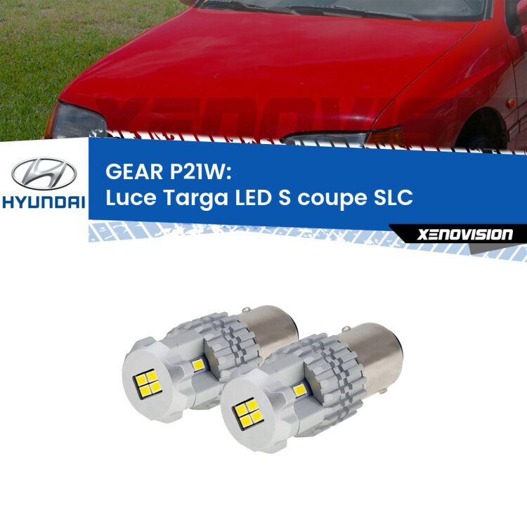 0 GEAR P21W: luce targa LED Hyundai S coupe (SLC) 1990 - 1996 <strong>LED </strong><strong>Luce Targa Hyundai S coupe (SLC) 1990 - 1996</strong> . Due lampade LED P21W effetto Stealth, ottima resa in ogni direzione, Qualità Massima.