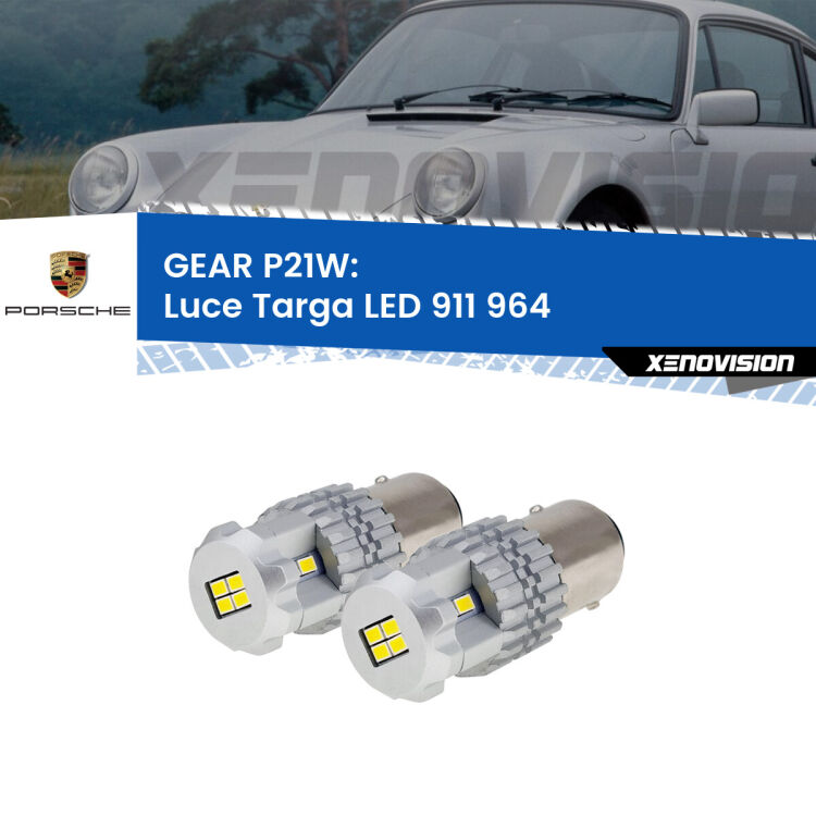 <strong>LED </strong><strong>Luce Targa Porsche 911 (964) 1988 - 1993</strong> . Due lampade LED P21W effetto Stealth, ottima resa in ogni direzione, Qualità Massima.