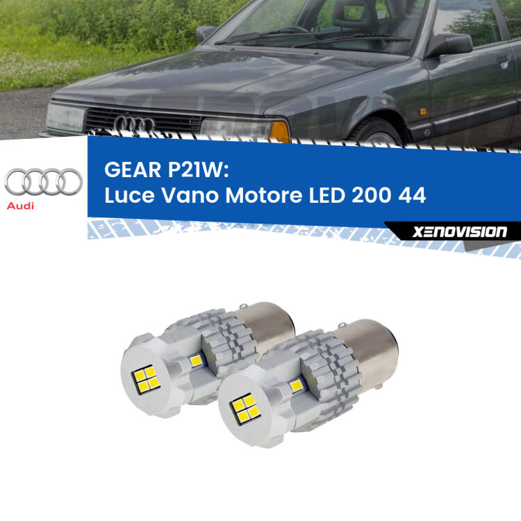 <strong>LED </strong><strong>Luce Vano Motore Audi 200 (44) 1983 - 1991</strong> . Due lampade LED P21W effetto Stealth, ottima resa in ogni direzione, Qualità Massima.