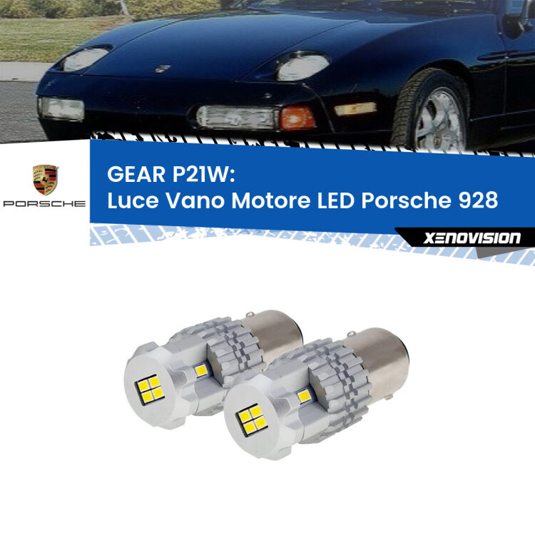 GEAR P21W: luce vano motore LED Porsche 928  1977 - 1995 <strong>LED </strong><strong>Luce Vano Motore Porsche 928  1977 - 1995</strong> . Due lampade LED P21W effetto Stealth, ottima resa in ogni direzione, Qualità Massima.