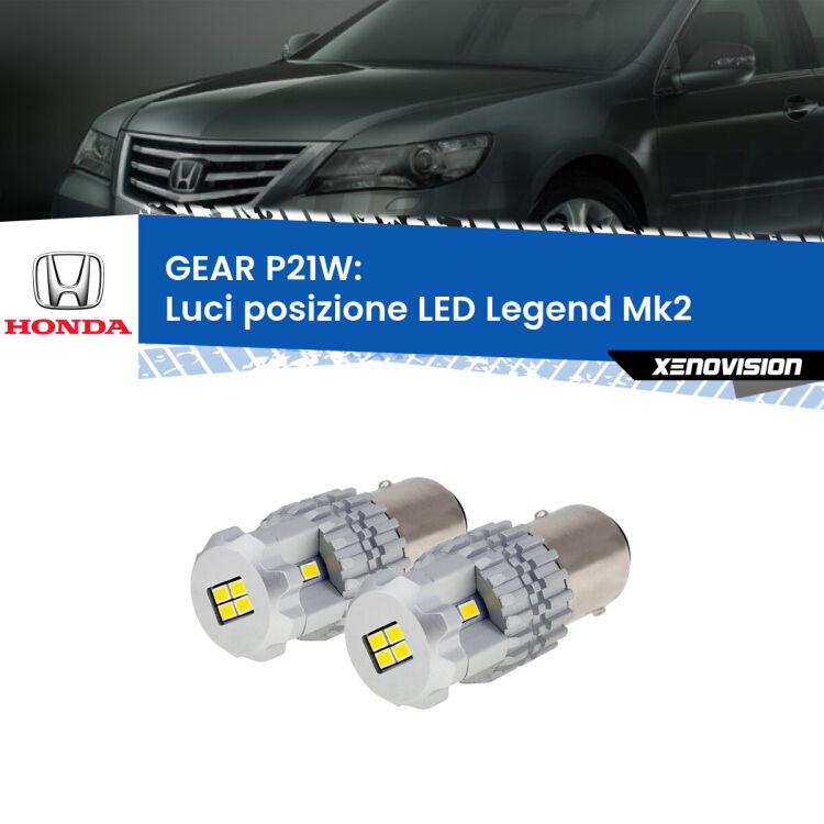 0 GEAR P21W: luci posizione LED Honda Legend (Mk2) 1991-1996 <strong>LED </strong><strong>Luci posizione Honda Legend (Mk2) 1991-1996</strong> . Due lampade LED P21W effetto Stealth, ottima resa in ogni direzione, Qualità Massima.