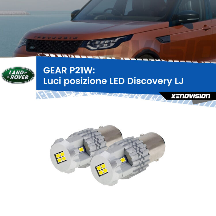 <strong>LED </strong><strong>Luci posizione Land rover Discovery (LJ) 1989-1998</strong> . Due lampade LED P21W effetto Stealth, ottima resa in ogni direzione, Qualità Massima.