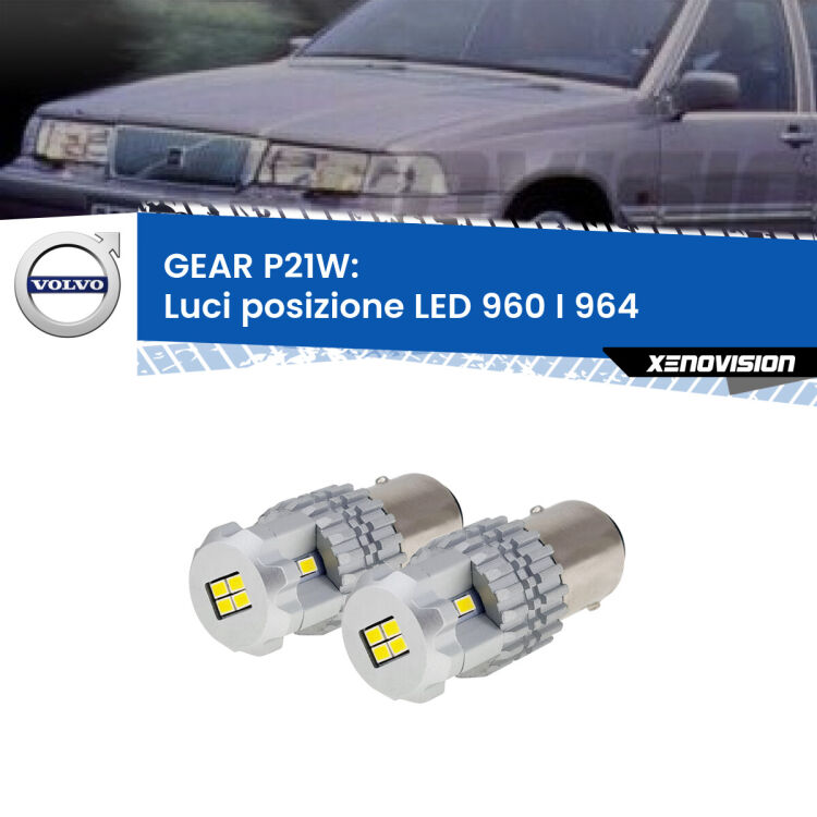 <strong>LED </strong><strong>Luci posizione Volvo 960 I (964) 1990-1994</strong> . Due lampade LED P21W effetto Stealth, ottima resa in ogni direzione, Qualità Massima.