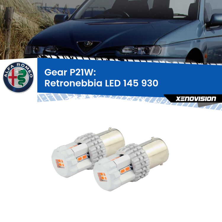 0 GEAR P21W: retronebbia LED Alfa romeo 145 (930) 1994-2001 <p>Coppia <strong>LED P21W Rossi per </strong><strong>Retronebbia</strong> <strong>Alfa romeo</strong> <strong>145 </strong>(930) 1994 - 2001: ultracompatti, illuminazione a 360 gradi e Canbus. Qualità Massima.</p>
<div> </div>