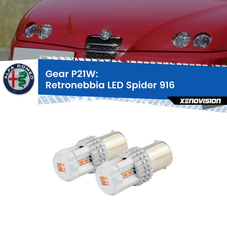 0 GEAR P21W: retronebbia LED Alfa romeo Spider (916) 1995-2005 <p>Coppia <strong>LED P21W Rossi per </strong><strong>Retronebbia</strong> <strong>Alfa romeo</strong> <strong>Spider </strong>(916) 1995 - 2005: ultracompatti, illuminazione a 360 gradi e Canbus. Qualità Massima.</p>
<div> </div>