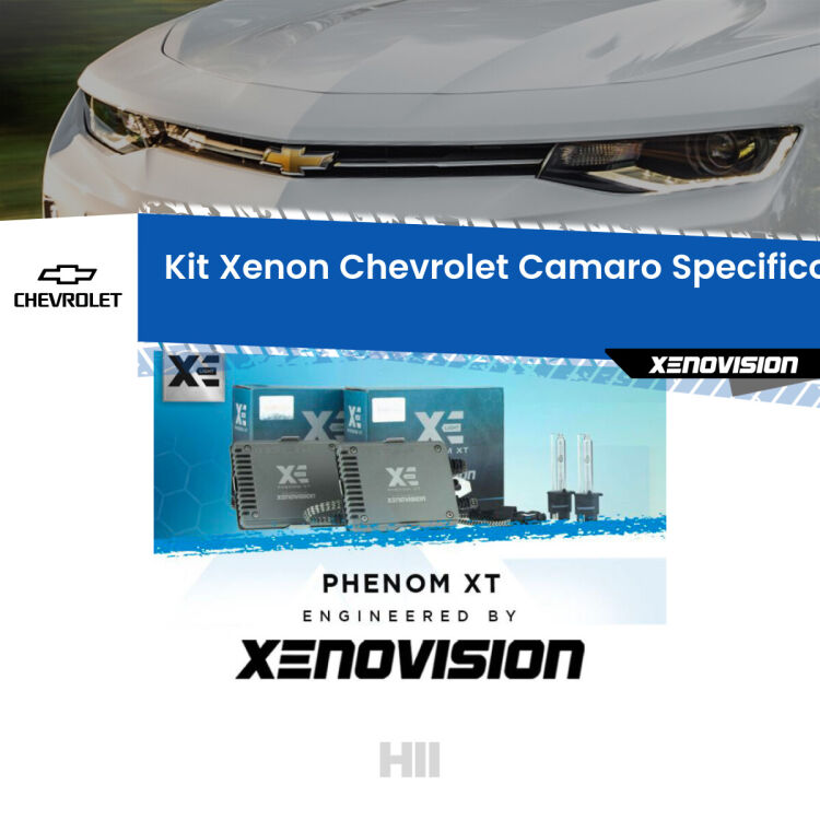 0 H11: Kit Xenon per Chevrolet Camaro  (2015 in poi) Specifico Zero-Spie <strong>Kit Xenon </strong><strong>H11 </strong><strong>Professionale</strong> per Chevrolet Camaro  (2015 in poi). Taglio di luce perfetto, zero spie e riverberi. Leggendaria elettronica Canbus Xenovision. Qualità Massima Garantita.