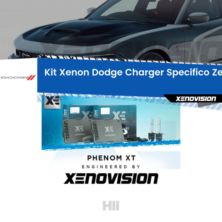 <strong>Kit Xenon </strong><strong>H11 </strong><strong>Professionale</strong> per Dodge Charger  (prima serie). Taglio di luce perfetto, zero spie e riverberi. Leggendaria elettronica Canbus Xenovision. Qualità Massima Garantita.