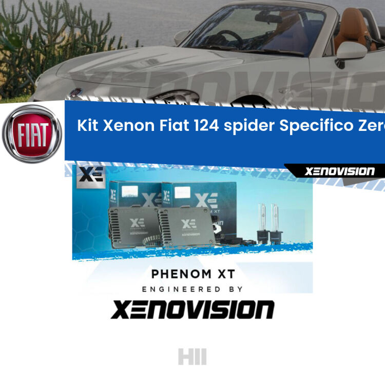 <strong>Kit Xenon </strong><strong>H11 </strong><strong>Professionale</strong> per Fiat 124 spider  (2016 in poi). Taglio di luce perfetto, zero spie e riverberi. Leggendaria elettronica Canbus Xenovision. Qualità Massima Garantita.