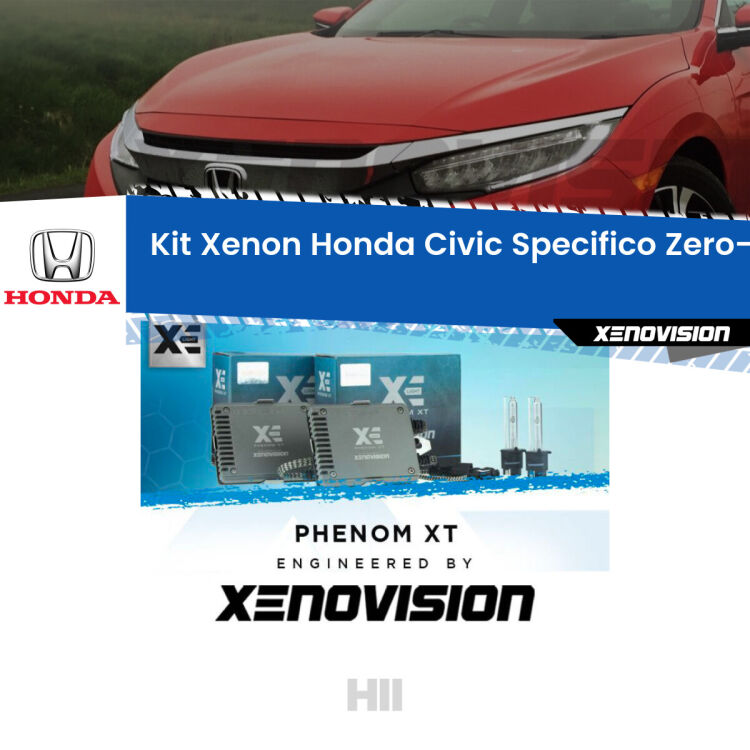 <strong>Kit Xenon </strong><strong>H11 </strong><strong>Professionale</strong> per Honda Civic Mk10 (2016 - 2020). Taglio di luce perfetto, zero spie e riverberi. Leggendaria elettronica Canbus Xenovision. Qualità Massima Garantita.