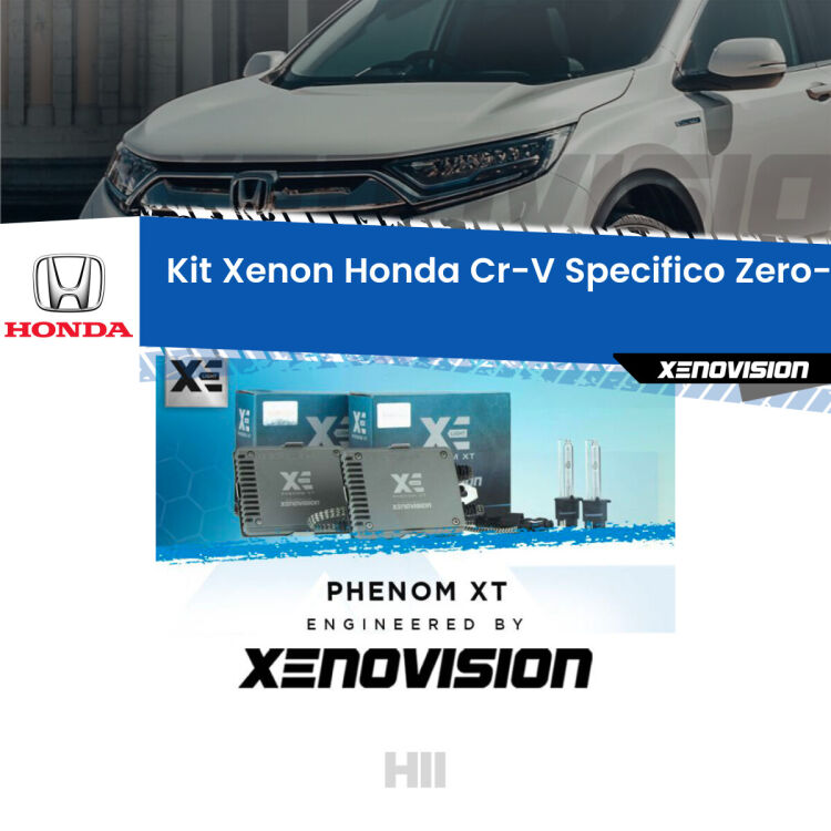 <strong>Kit Xenon </strong><strong>H11 </strong><strong>Professionale</strong> per Honda Cr-V Mk4 (2011 - 2015). Taglio di luce perfetto, zero spie e riverberi. Leggendaria elettronica Canbus Xenovision. Qualità Massima Garantita.