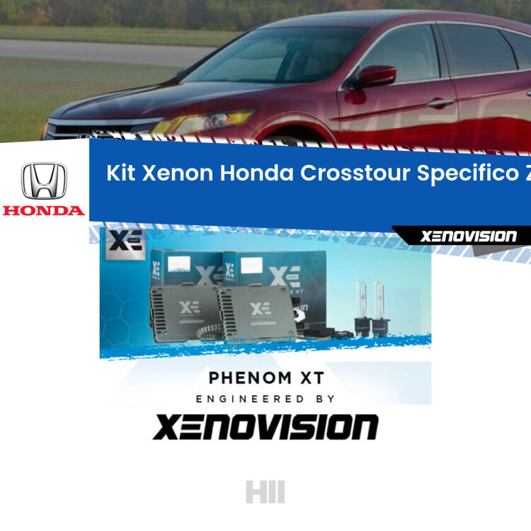 0 H11: Kit Xenon per Honda Crosstour (2010 - 2015) Specifico Zero-Spie <strong>Kit Xenon </strong><strong>H11 </strong><strong>Professionale</strong> per Honda Crosstour (2010 - 2015). Taglio di luce perfetto, zero spie e riverberi. Leggendaria elettronica Canbus Xenovision. Qualità Massima Garantita.