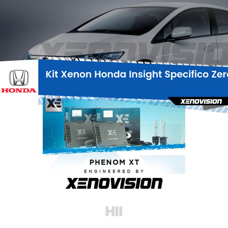 <strong>Kit Xenon </strong><strong>H11 </strong><strong>Professionale</strong> per Honda Insight Mk2 (2009 - 2017). Taglio di luce perfetto, zero spie e riverberi. Leggendaria elettronica Canbus Xenovision. Qualità Massima Garantita.