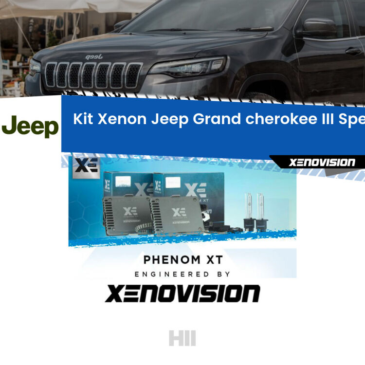 <strong>Kit Xenon </strong><strong>H11 </strong><strong>Professionale</strong> per Jeep Grand cherokee III WK (2005 - 2010). Taglio di luce perfetto, zero spie e riverberi. Leggendaria elettronica Canbus Xenovision. Qualità Massima Garantita.