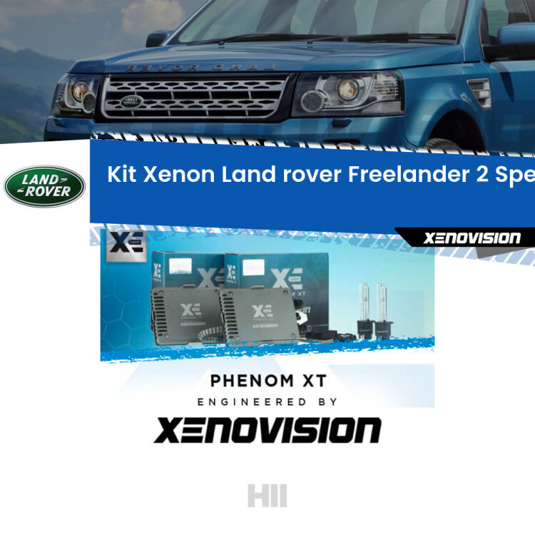 <strong>Kit Xenon </strong><strong>H11 </strong><strong>Professionale</strong> per Land rover Freelander 2 L359 (2006 - 2012). Taglio di luce perfetto, zero spie e riverberi. Leggendaria elettronica Canbus Xenovision. Qualità Massima Garantita.