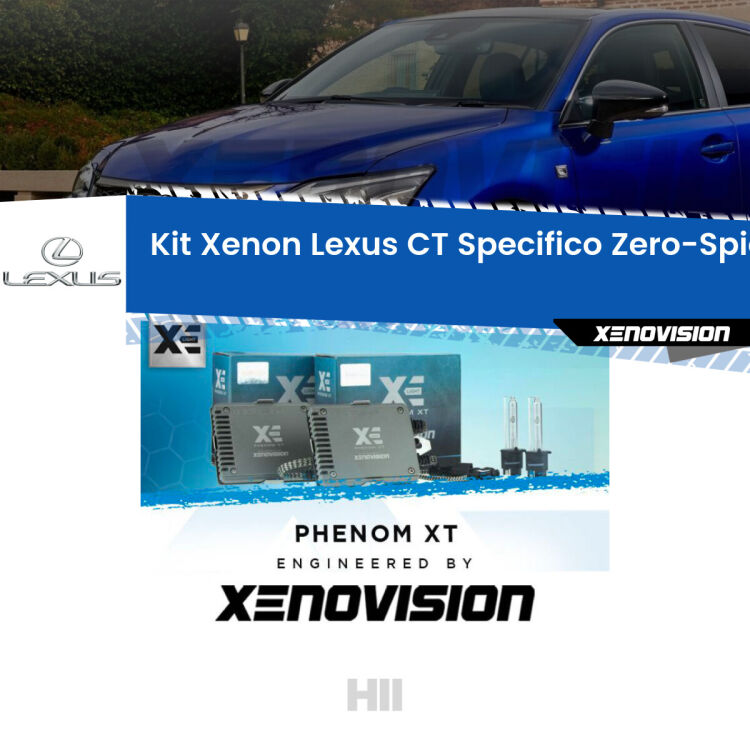 <strong>Kit Xenon </strong><strong>H11 </strong><strong>Professionale</strong> per Lexus CT  (2010 in poi). Taglio di luce perfetto, zero spie e riverberi. Leggendaria elettronica Canbus Xenovision. Qualità Massima Garantita.