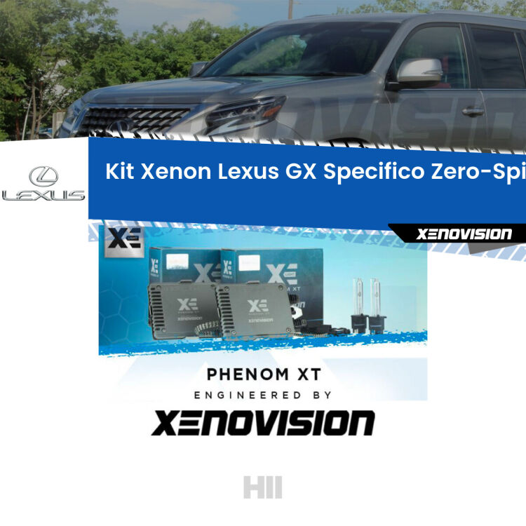 <strong>Kit Xenon </strong><strong>H11 </strong><strong>Professionale</strong> per Lexus GX J120 (2001 - 2009). Taglio di luce perfetto, zero spie e riverberi. Leggendaria elettronica Canbus Xenovision. Qualità Massima Garantita.