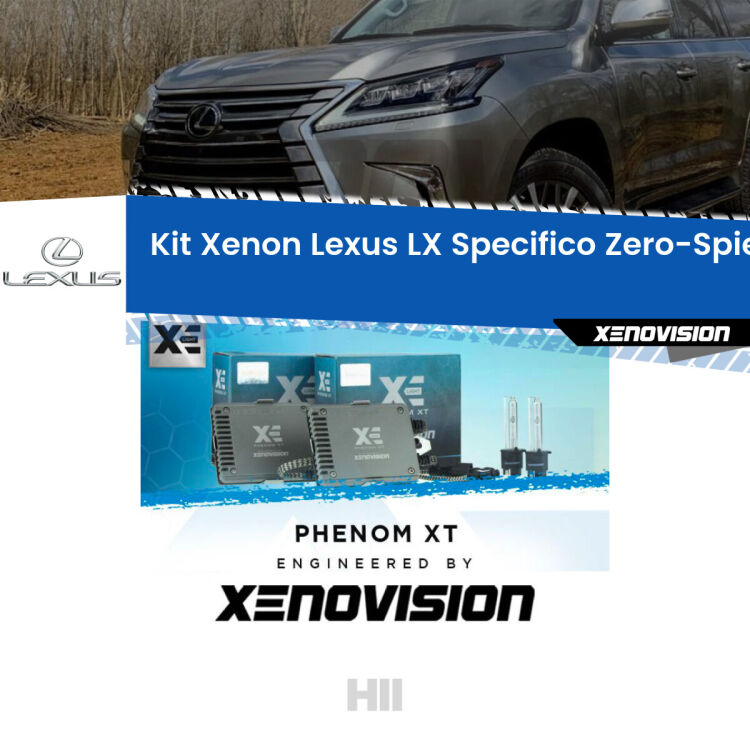 <strong>Kit Xenon </strong><strong>H11 </strong><strong>Professionale</strong> per Lexus LX J200 (2007 in poi). Taglio di luce perfetto, zero spie e riverberi. Leggendaria elettronica Canbus Xenovision. Qualità Massima Garantita.