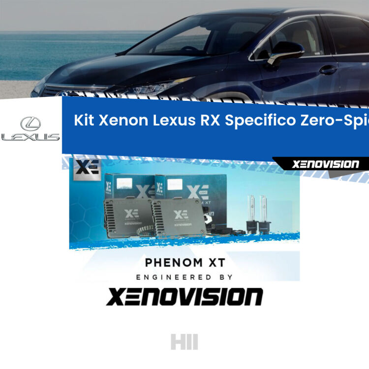 <strong>Kit Xenon </strong><strong>H11 </strong><strong>Professionale</strong> per Lexus RX AL10 (2008 - 2015). Taglio di luce perfetto, zero spie e riverberi. Leggendaria elettronica Canbus Xenovision. Qualità Massima Garantita.
