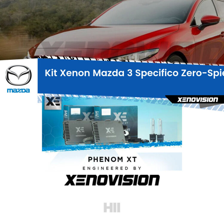 <strong>Kit Xenon </strong><strong>H11 </strong><strong>Professionale</strong> per Mazda 3 BL (2008 - 2014). Taglio di luce perfetto, zero spie e riverberi. Leggendaria elettronica Canbus Xenovision. Qualità Massima Garantita.