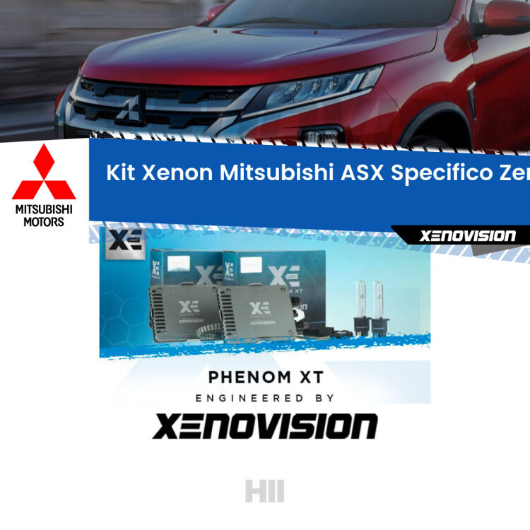 <strong>Kit Xenon </strong><strong>H11 </strong><strong>Professionale</strong> per Mitsubishi ASX  (2010 - 2015). Taglio di luce perfetto, zero spie e riverberi. Leggendaria elettronica Canbus Xenovision. Qualità Massima Garantita.