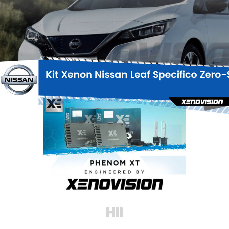 <strong>Kit Xenon </strong><strong>H11 </strong><strong>Professionale</strong> per Nissan Leaf ZE1 (2017 in poi). Taglio di luce perfetto, zero spie e riverberi. Leggendaria elettronica Canbus Xenovision. Qualità Massima Garantita.