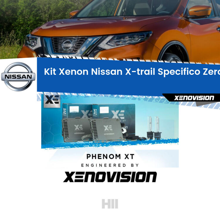 <strong>Kit Xenon </strong><strong>H11 </strong><strong>Professionale</strong> per Nissan X-trail T31 (2007 - 2014). Taglio di luce perfetto, zero spie e riverberi. Leggendaria elettronica Canbus Xenovision. Qualità Massima Garantita.