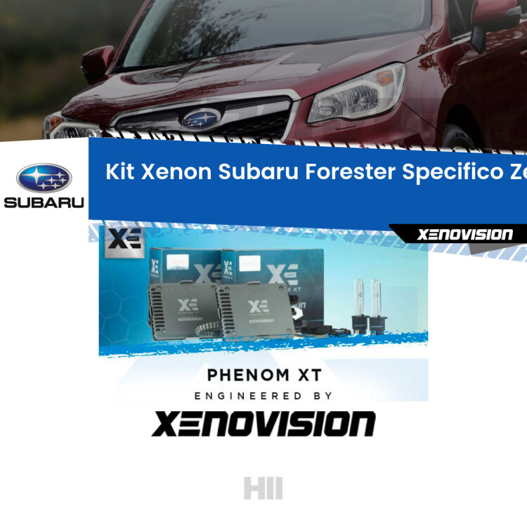 <strong>Kit Xenon </strong><strong>H11 </strong><strong>Professionale</strong> per Subaru Forester SH (2008 - 2014). Taglio di luce perfetto, zero spie e riverberi. Leggendaria elettronica Canbus Xenovision. Qualità Massima Garantita.