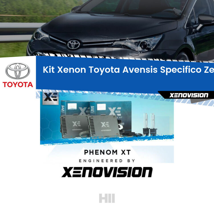 <strong>Kit Xenon </strong><strong>H11 </strong><strong>Professionale</strong> per Toyota Avensis T270 (2009 - 2015). Taglio di luce perfetto, zero spie e riverberi. Leggendaria elettronica Canbus Xenovision. Qualità Massima Garantita.