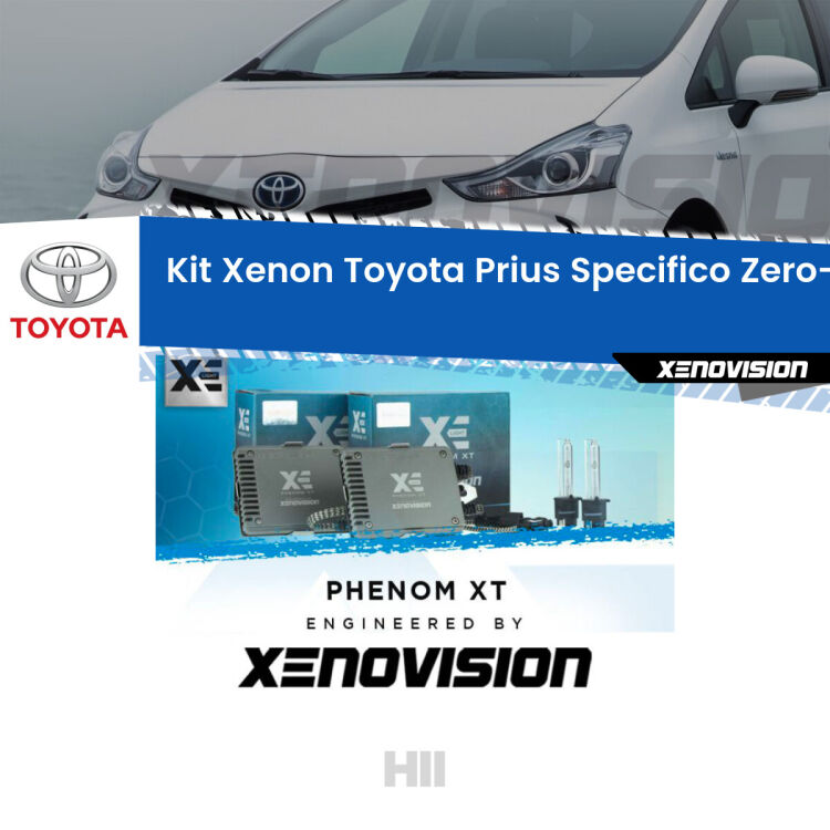 <strong>Kit Xenon </strong><strong>H11 </strong><strong>Professionale</strong> per Toyota Prius XW30 (2008 - 2014). Taglio di luce perfetto, zero spie e riverberi. Leggendaria elettronica Canbus Xenovision. Qualità Massima Garantita.