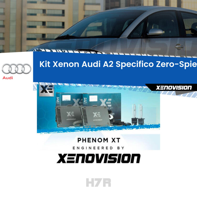 0 Kit Xenon Audi A2 8Z (2000 - 2005) H7-R Canbus <strong>Kit Xenon </strong><strong>H7R</strong><strong> </strong><strong>Professionale</strong> per Audi A2. Taglio di luce perfetto, zero spie e riverberi. Leggendaria elettronica Canbus Xenovision. Qualità Massima Garantita.