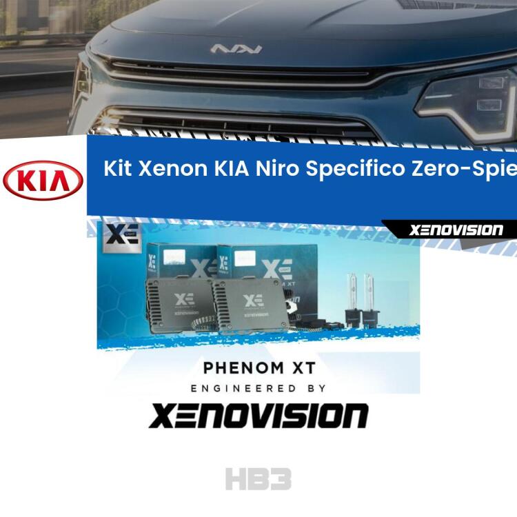 <strong>Kit Xenon </strong><strong>HB3 </strong><strong>Professionale</strong> per KIA Niro. Taglio di luce perfetto, zero spie e riverberi. Leggendaria elettronica Canbus Xenovision. Qualità Massima Garantita.