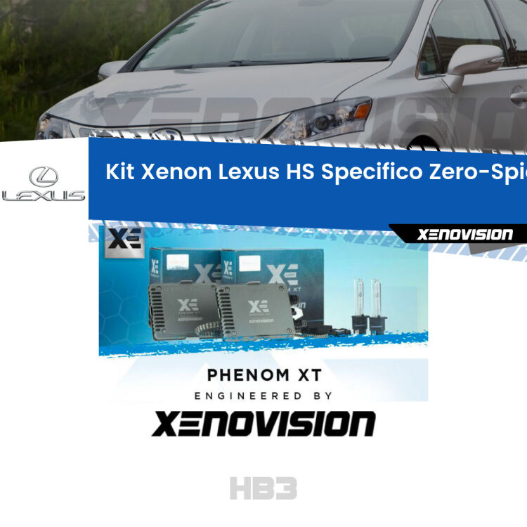<strong>Kit Xenon&nbsp;</strong><strong>HB3&nbsp;</strong><strong>Professionale</strong>&nbsp;per Lexus HS. Taglio di luce perfetto, zero spie e riverberi. Leggendaria elettronica Canbus Xenovision. Qualit&agrave; Massima Garantita.